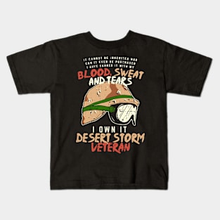 VETERAN: Desert Storm Veteran Kids T-Shirt